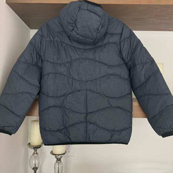 Noize Puffer Winter Jacket in a Heathered Navy - Picture 5 of 8